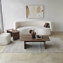 Hanah Home Juego de Mesas de Café Paris - Bronce y Nogal